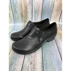 Clarks Angie Pearl Women's Slip On Shoe Size 12 Black Loafer Comfort Shoes